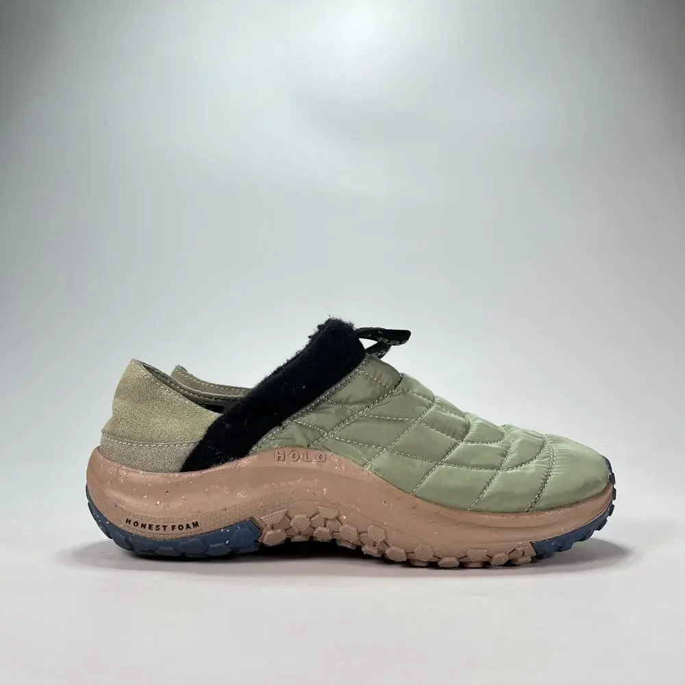 Holo Credimus Green Brown Quilted Slip On Sneakers Shoes Women's Shoes Size 7.5